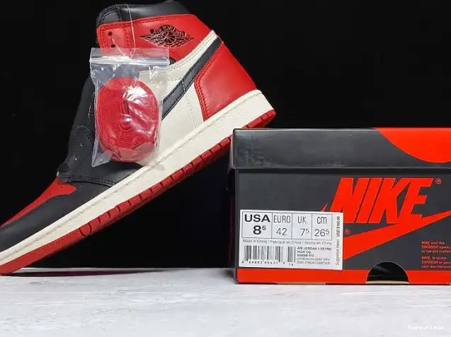 HYPE Bred OG Retro Air High 1 Toe Jordan 555088-610 0512